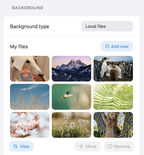 DashX's local files section