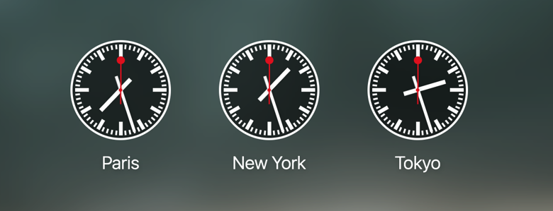 DashX's world clock feature